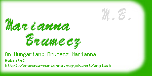 marianna brumecz business card